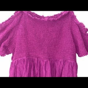 Torrid off the shoulder babydoll top